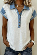 Everyday Classic Contrast Polo Top